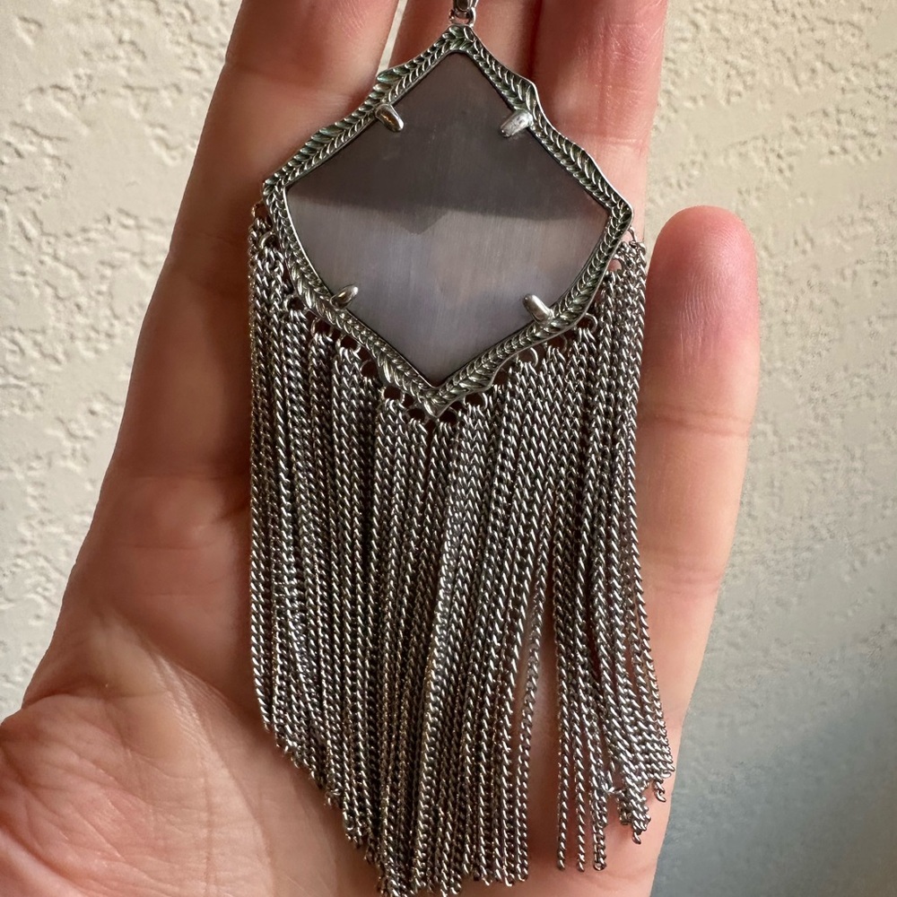 Kendra Scott Kingston Silver Pendant Necklace
